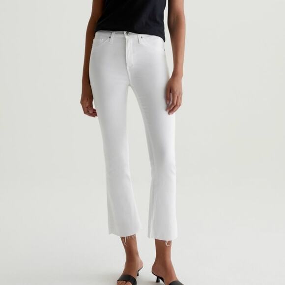 AG Adriano Goldschmied Jeans The Jodi high rise White size 27 Cropped Jeans - Picture 1 of 9